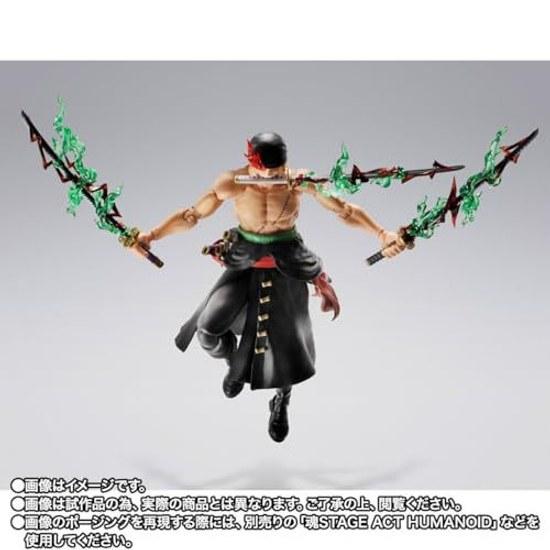 TAMASHII NATIONS One Piece - S.H.Figuarts Roronoa Zoro King Hell Approximately 150mm PVC ABS Painted Movable Figure