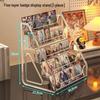 Acrylic Multi-layer Tiered Display Stand for Badges