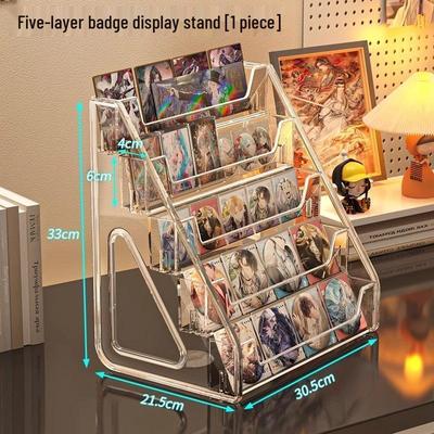 Acrylic Tiered Badge Display Stand