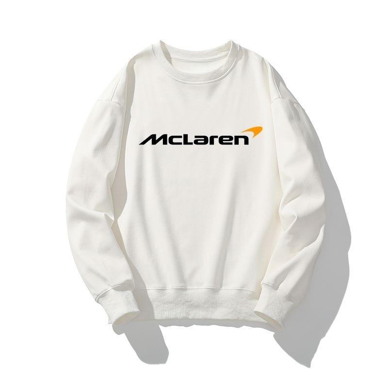 Осенне-зимний тренд Худи с круглым вырезом команды McLaren для мужчин и женщин Повседневный пуловер с длинным рукавом S белый 1880₽