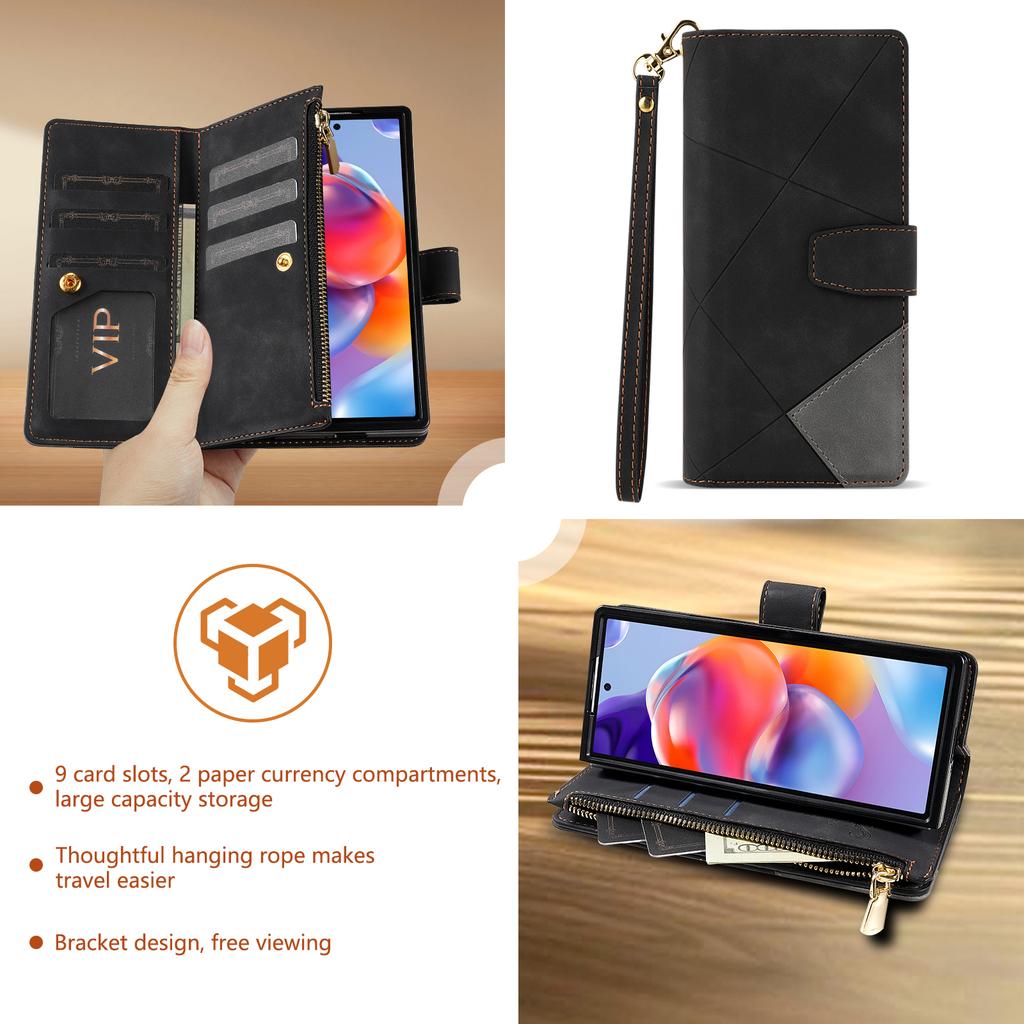 Business Flip Leather Case for Samsung Galaxy Z Fold 7 6 5 4 3 5G Fold7 Fold6 Card Holder Wallet Bag CoverWith Lanyard Etui