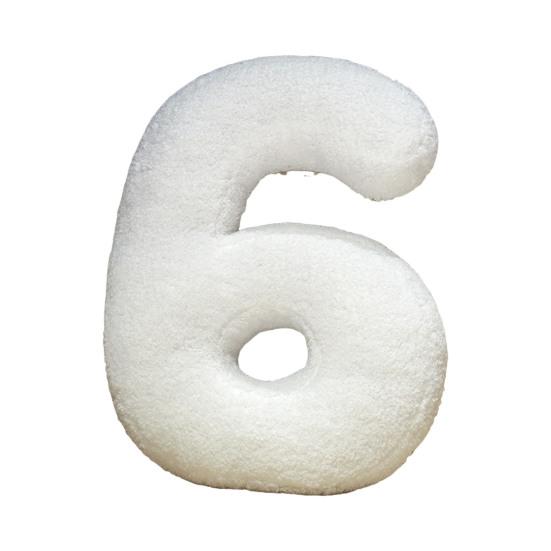 Alphabet Letter Shape Pillow PP Cotton Filled Car Seat Cushion Soft Fabric