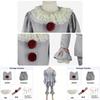 Stephen King's It Scary Clown Joker Pennywise Cosplay Costume Halloween Outfits Perfect Stitching And Exquisite Workmanship