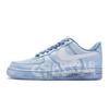 Air Force 1 Low Top Skateboard Shoes GS Blue White DH2920-111(Teamr-)
