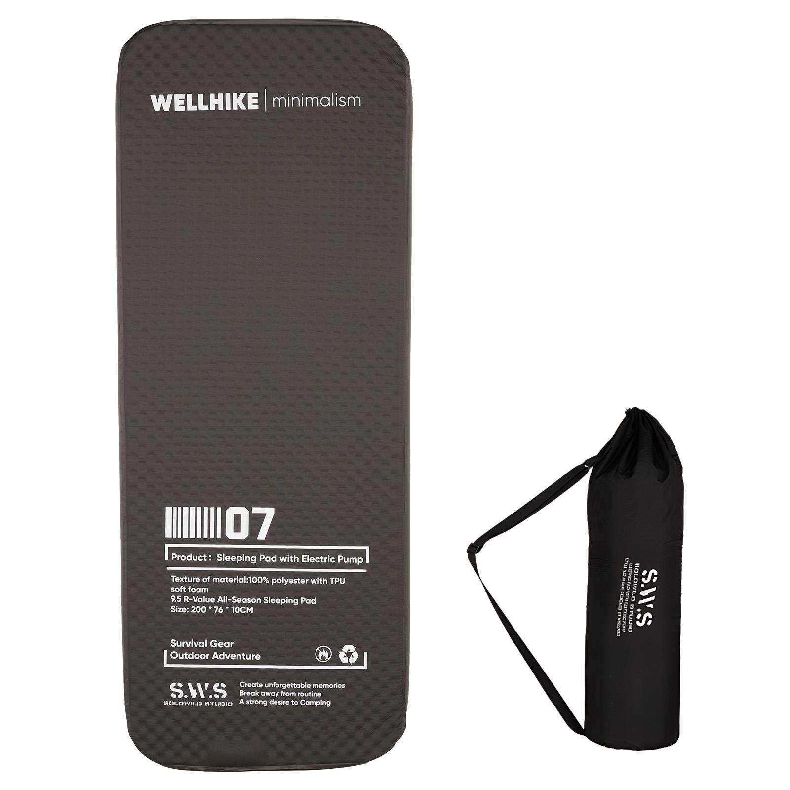 Single Inflatable Camping Mat with Pump Automatic Inflatable Mat Compact Camping Air Mattress for Backpacking Hiking Beach Tent