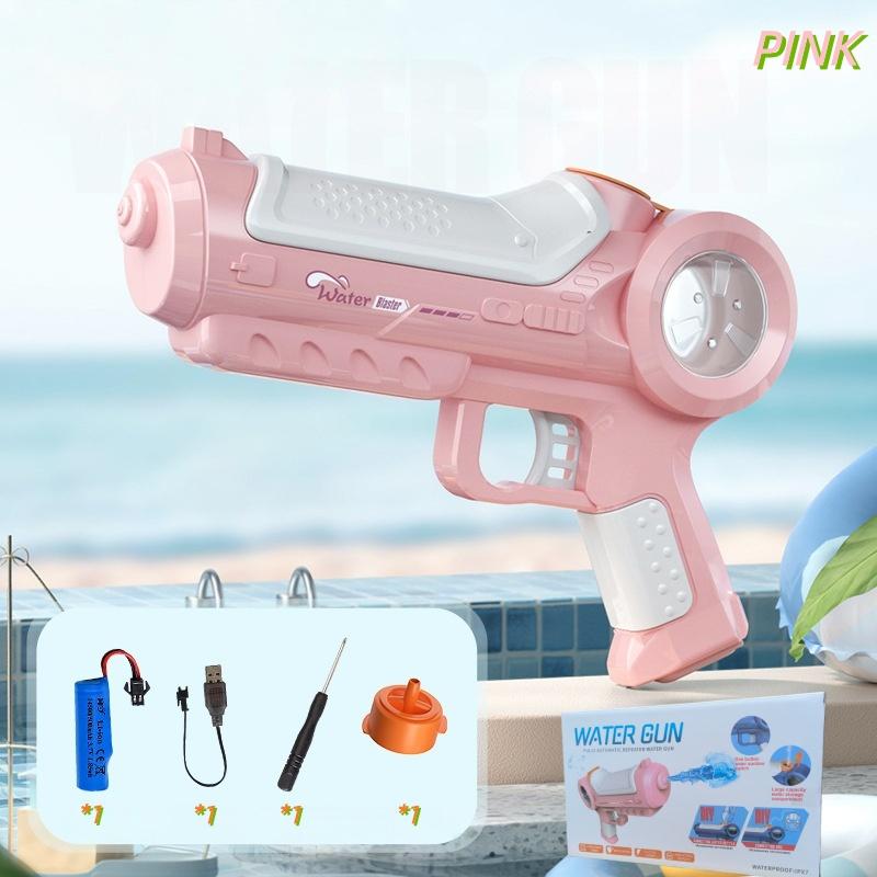 

Waterproof Electric Automatic Water Gun Large Capacity High Pressure Powerful Squirt Toy for Kids Water Fight Games