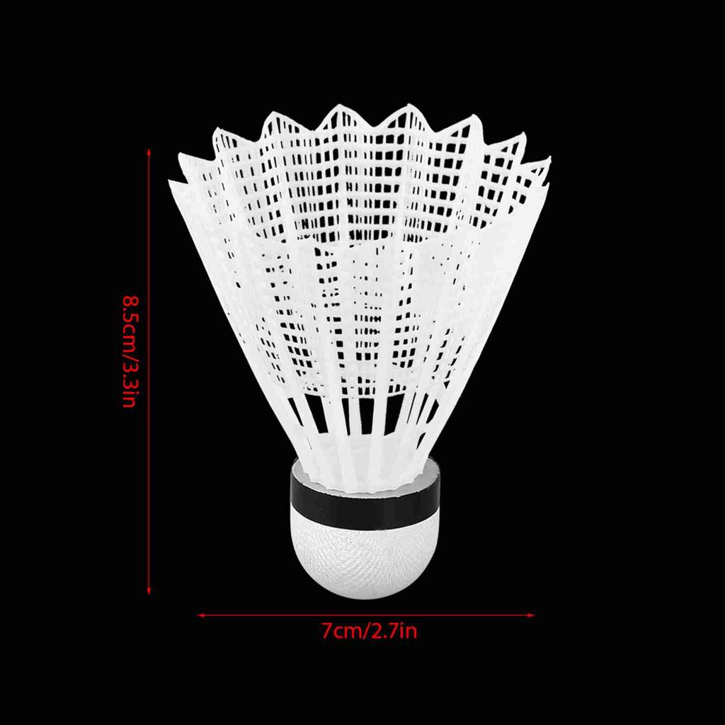 6 Pieces Badminton Shuttlecocks Fther Shuttlecock with Storage Case for Training Practice Casual Game Outdoor Sports