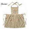 Adjustable Professional Chef Apron Kitchen with Pockets, Durable Washable Apron, Cross Fabric Cooking Back Design, Hand-Embroidered Heavy Duty Utility