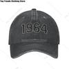 Cool Cotton Born In 1964 Birthday Gift Baseball Cap for Men Women Personalized Adjustable Adult Dad Hat Hip Hop