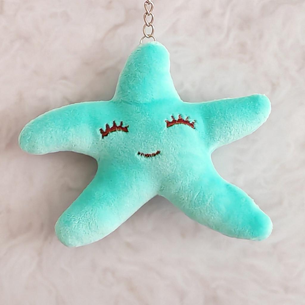 Starfish Stuffed Animal Keyring With Soft Crystal Polyester Filling For Gift Giving