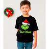 Personalised Grinch T-Shirt Family Matching Santa Grinch Christmas Name T Shirt