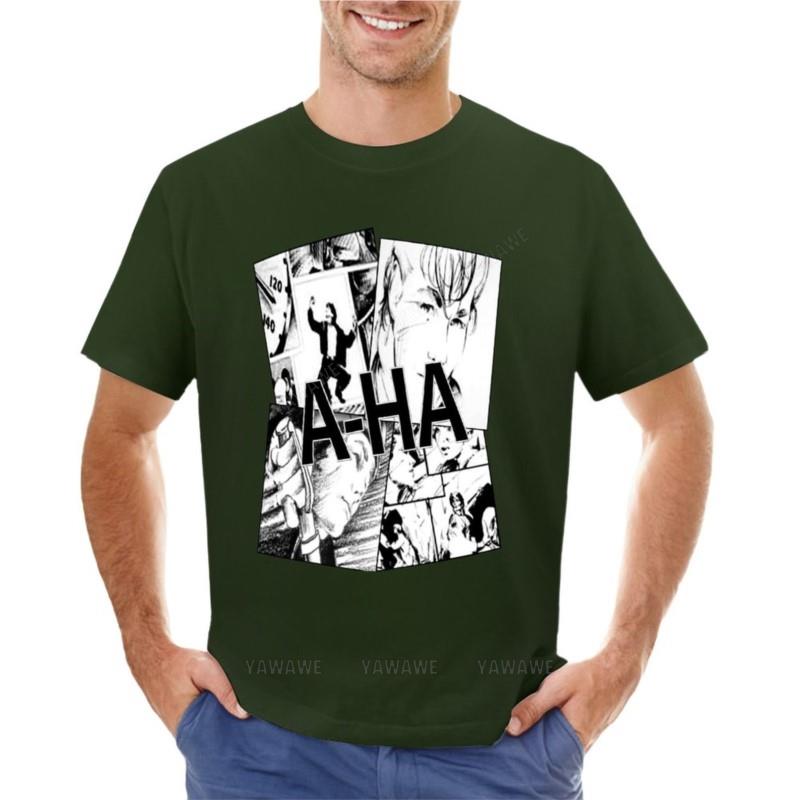 tshirt black Unisex cotton tops AHA TShirt kawaii clothes anime clothes tees Unisex graphic t shirts brand tshirt summer top tees
