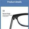 1PC Non-Prescription Blue Light Glasses Retro Square Frame Fashion Accessory for Computer Eye Protection UV Blocking Unisex