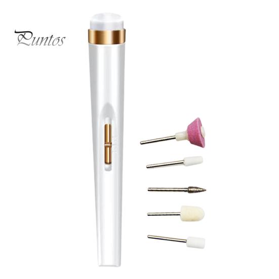 Nail Drill Machine Electric Grinder 5 In 1 High Speed USB Rechargeable Labor-saving with Grinding Polishing Light Gel Removing Portable Manicure