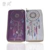 New ethnic style feather long PU zipper wallet, dream catcher clutch wallet wallet