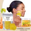 20/30/40/50PCS Turmeric Kojic Acid Cleansing Pads Oil Control Brightening Skin Facial Clean Exfoliating Sponges Skincare Tools