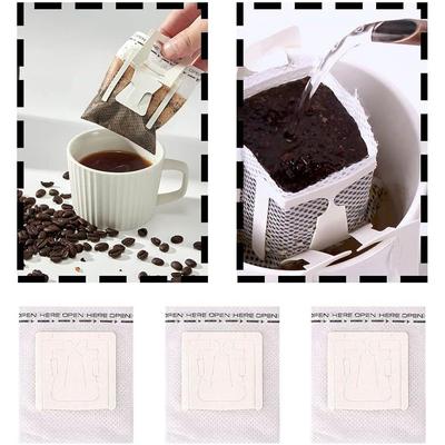 50 Stück Einweg Tropfkaffee Tassenfilterbeutel Büro Reise Aufbrühen Kaffee und Tee Werkzeug Kaffeefilter Papier