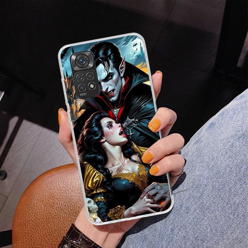 Gotische Vampir Scharlachrote Kunst Handyhülle Für Xiaomi Redmi Note 15 14 13 12S 12 11 Pro Plus 14S 11S 11E 10 10S 11T 5G Personalisierte C