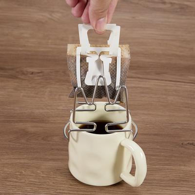 Suport Descartável para Xícaras de Café com Saquinhos Gotejadores para Orelhas, Aço Inoxidável Reutilizável, Filtros de Chá, Prateleira, Cestos Gotejadores, Prateleira para Saquinhos de Papel Filtro