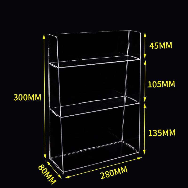 Clear Acrylic Organizer Shelf For Cosmetic Perfume Skincare Makeup Toy Spices Stand Tabletop Vanity Tray Shelf Display Showcase
