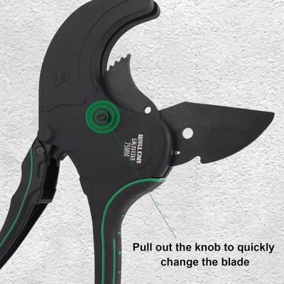 Tube Scissors Pipe and Tubing Cutter Professional One-Hand Fast Pipe Cutting Tool Sturdy Manual Plumbing Pipe Scissor for Rubber