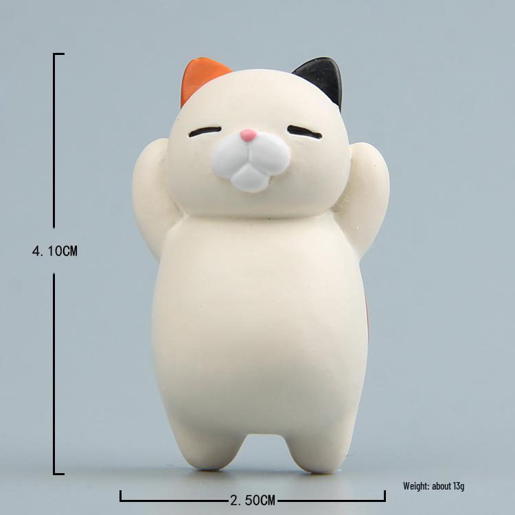 3D Cartoon Cat Magnetic Refrigerator & Phone Case Sticker With Magnet
