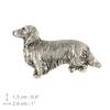 Dachshund III  - Silver-plated Dog Brooch, Elegant Pin, Jacket Lapel Decoration by Art-Dog Brand