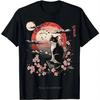 Kawaii Cat Anime Japanese Retro T-shirt  Funny Cat Graphic Men's Clothing Cotton Tshirt Camisetas Casual Fitness T Shirt