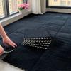 12Pcs Plush Foam Puzzle Floor Mats 30x30cm Soft Interlocking Playmat for Bedroom Game Room Home Decor