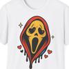 Scream Mask T-Shirt | Dripping Heart Pop Art Graphic Tee