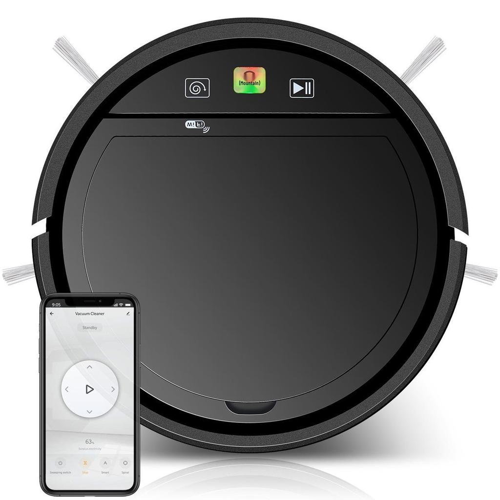 Cross-Border Smart Rechargeable 3-in-1 Cleaning Vacuum Robot with App Control.