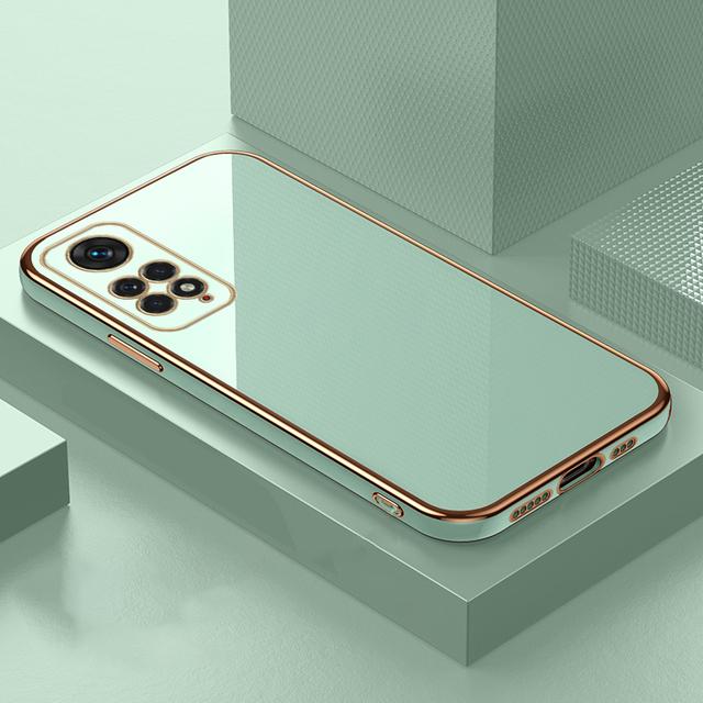 Husa de telefon placata lucios pentru Xiaomi Redmi Note 11 11S 10 10S 10C 10A 9S 9T 9C POCO X3 X4 Pro 11T 12Lite Husa de protectie din silicon