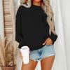 Women's Casual Fashion Round Neck Long Sleeve Sweatshirt With Pockets
