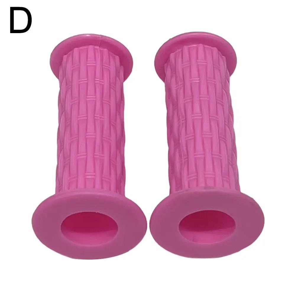 1 Pair Rubber Grip Handle Bike Handlebar Grips Cover Non-Slip Rubber Bicycle Grips Skateboard Tricycle Scooter For Child Ki K8Q5