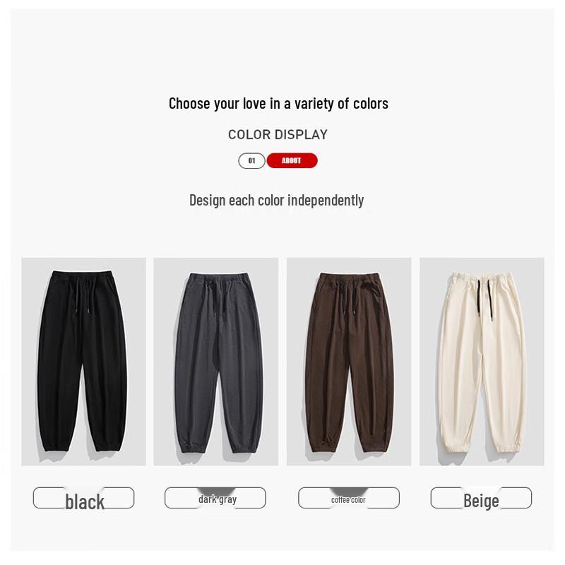 JEANSWEST Men's Loose Fit Corduroy Fleece-Lined Jogger Pants