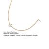 Gold Initial Necklace for Women Tiny Sideways Letter Pendant Chain Necklace Gold Plated Jewelry