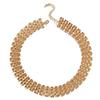Mesh Design Exaggerated Cuban Chunky Chain Zinc Zinc Alloy Steampunk Choker Cool Hip Hop Necklace  Girls