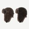 Men Winter Trapper Aviator Trooper Earflap Warm Russian PU Leather Plush Ski Hat Bomber Cap Russian Warm Ear Protectors Hats