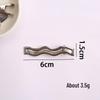 Korean Y2K Silver Side Bangs Duckbill Clip - Women's Sweet Hair Accessory