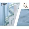 Solid Color Triangle Decor Window Valance Short Curtain Shape Kitchen Drape Home