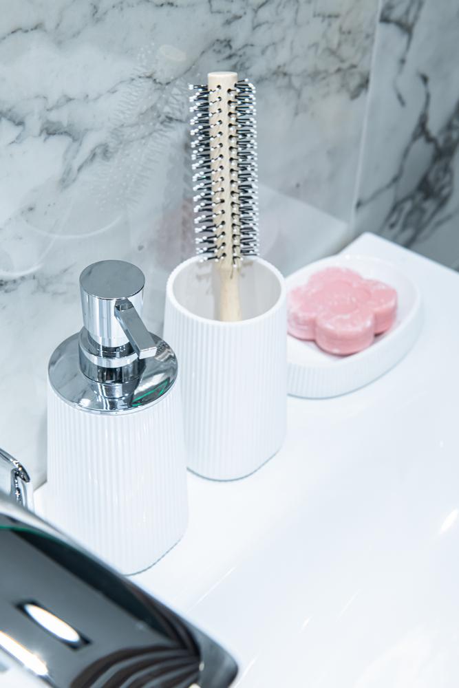 Bathroom toothbrush holder AWD INTERIOR Zen 1512 white ABS