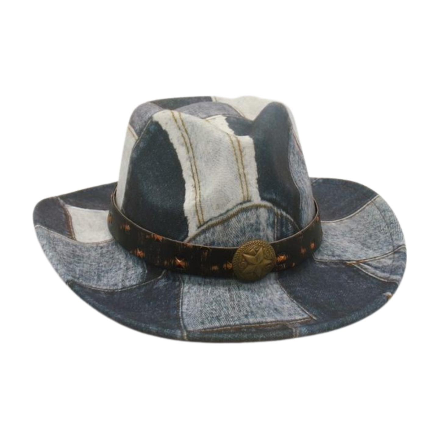 

Color Matching Peach Heart Top Jazz Hat Mountaineering Top Hat Retro Retro Western Cowboy Hat [peach heart top] one size fits all