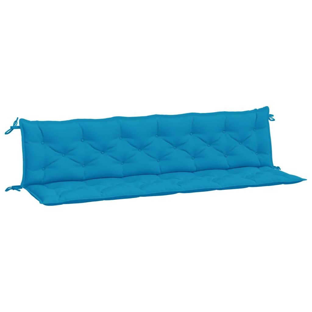 Garden Bench Cushions 2 pcs Light Blue 200 x 50 x 7 cm Oxford Fabric