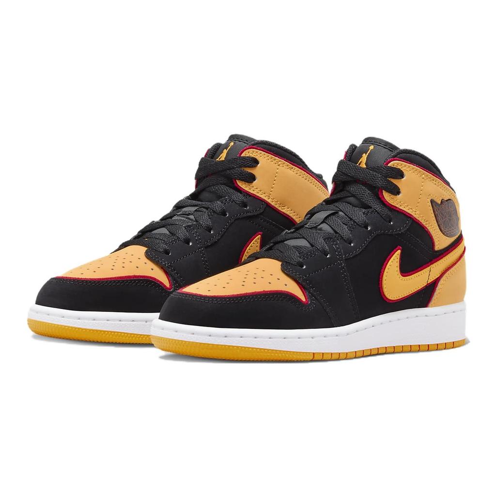 (GS) Air Jordan 1 Mid SE 'Vivid Orange' Kids' FJ4924-008