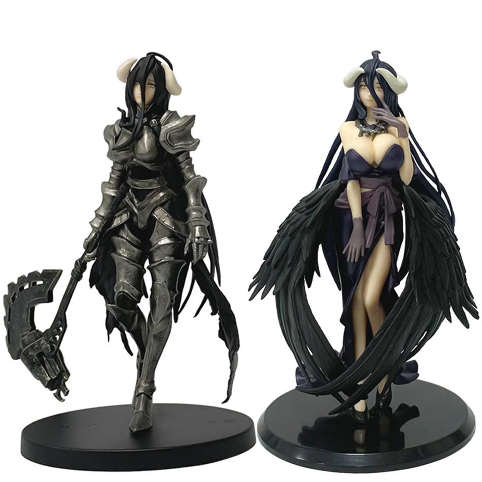 2pcs Anime Overlord Figure Albedo Party Dress Series Action Figure Figurine PVC Desktop Decoration Collection Model Toy Gift