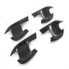 For KIA Mohave Borrego    ABS Carbonfiber Car External Door Handle Catch Cover Door Bowl Protection Trim Sticker