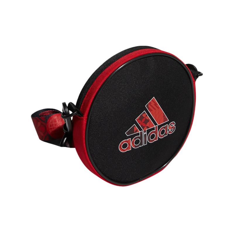 Adidas Polyester Crossbody Bag, Shoulder Bag Regular Unisex Black/Red Adidas HC2781