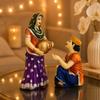 Xtore Village Women with Water Pot Idol Statue Decoreative Showpiece for Home Decor |