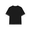 FILA X HAGT Collaboration Loose Casual Sports Printed Embroidered Letter Short Sleeve Drop Shoulder T-Shirt Unisex Tops Black F11U229105F-BK