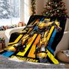 Robot Pattern Blanket for Home Decoration, Bed, Sofa, Car Travel, Camping, Suitable for All Seasons, Birthday Christmas Gift